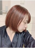 ひし形ショートボブ/ハッシュカットボブ/30代/40代/50代