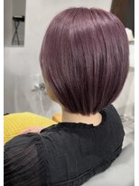 アールヘア(ar hair) 丸みショート×ピンクバイオレット