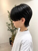 ユニ 江坂(Uni.)&nbsp;センターパート　曲がる縮毛矯正　メンズ縮毛矯正
