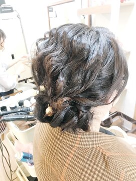 ロカット サロン(Roquat Salon) ウェーブ結婚式アップアレンジ【ヘアアレンジ 立川/立川南口】