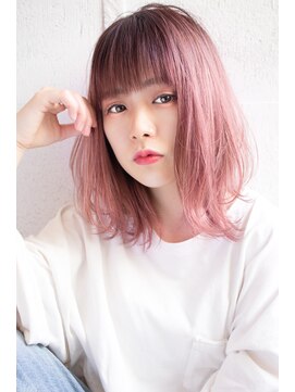 Eight 恵比寿 オルチャンピンク ソフトボブ２ L エイト 恵比寿店 Eight Ebisu のヘアカタログ ホットペッパービューティー