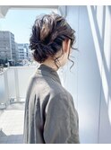 rough low chignon【Steed/立川】