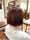 【お客様フォト】ふんわり可愛い定番レングスのナチュラルボブ