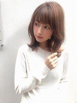 【KAYAK渋谷】小室里奈くびれミディアム外ハネ小顔ワンカール