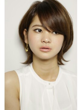 ネウィサリュー 立川(newi saLyu) ●大人かわいい小顔ひし形ショートボブ20代30代40代