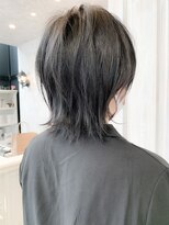 キャアリー(Caary)&nbsp;福山市イルミナカラー人気暗髪グレージュCaary外ハネウルフ