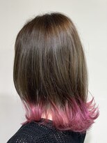 アズール 草加(azule) ビビットピンク/裾カラー