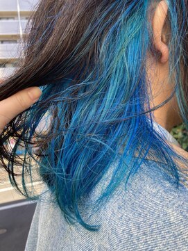 ネオヘアー 曳舟店(NEO Hair) インナースカイブルー【クゴウ】