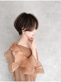 丸み束感ショート