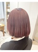 オルチャンボブ×ミルキーピンク