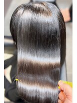 サロンデピレ ツヤ髪黒髪ロングヘア #縮毛矯正癖ストパー#髪質改善