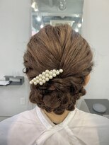 ヘアー アイス 御器所本店(HAIR ICI)&nbsp;20代30代40代♪お呼ばれ大人かわいい編み込み風アレンジ