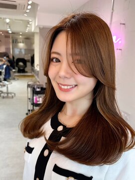 ルームバイシー 新宿(Loom. by Sea) 韓国風前髪×レイヤーカット【髪質改善/新宿/レイヤーカット】