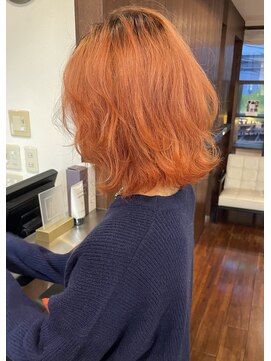 ダアッカ(da acca) バレイヤージュオレンジ