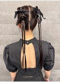 リボンカチモリツインアレンジ