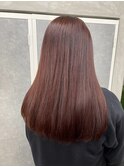 ブリーチ無しWカラー　×   burgundy