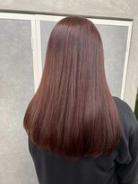 ドレスヘアーガーデン(DRESS HAIR GARDEN)&nbsp;ブリーチ無しWカラー　×   burgundy