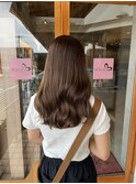 ブリーチなしチョコレートブラウン