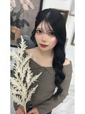 ルーズ横流しヘア