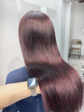 ヴェルダ 池袋店(verda) ブリーチなしダブルカラー ボルドー