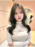 ウェーブミディアム×ブリーチなし韓国レイヤーカット[大宮]