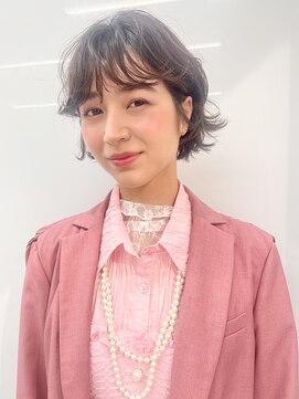 ピークアブー アヴェダ ギンザシックス(PEEK-A-BOO AVEDA GINZASIX) ミニボブ/ボブパーマ/パーマヘア/癖毛/ショートバング/前髪あり