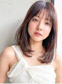 愛されくせ毛風カール前髪モテ髪結べるボブ似合わせカット