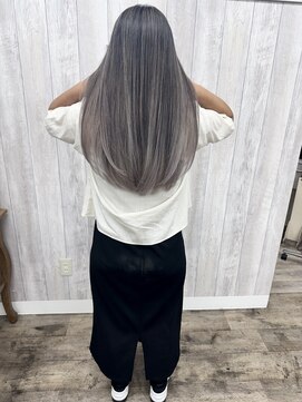 ラッズプラスエイチ(Lads+h) バレイヤージュ　ホワイトベージュ