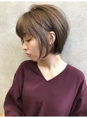 小顔丸みショート×くびれヘア×グランマッシュ[横浜駅]