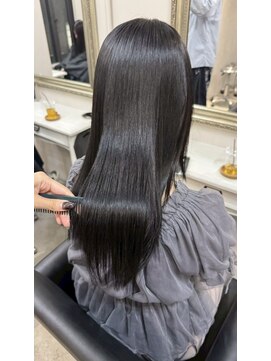 ソワンドゥブレスシエン 堀江店(soin de brace CIEN) 韓国前髪顔周りロング×レイヤーグレージュ[堀江/髪質改善]