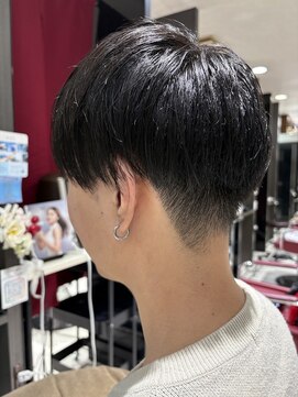 メンズツーブロックショート