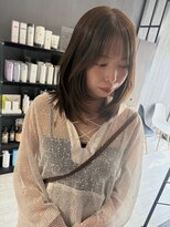 リジョイスヘア エン(REJOICE hair EN) ミディアムレイヤー/オリーブベージュ【stylist aya】