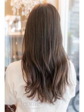 クレオメ バイ スーリール 五反田店(cleome by sourire) レイヤーカット似合わせカットミディアムダークアッシュ艶髪暗髪