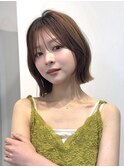 ショートボブ/シースルー/顔周り/30代40代50代/原宿2