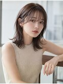 アッシュベージュ 顔周りレイヤー 髪質改善 透明感カラー 20代