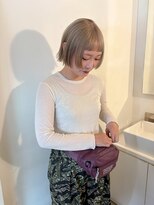 チクロヘアー(Ticro hair)&nbsp;ハイトーン　ボブ　ブリーチ　福岡天神