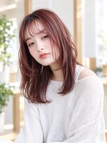ヘアリゾート粋 トゥジュ 池袋東口店(tujuh)&nbsp;レイヤーカット/ピンクブラウン