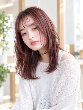 ヘアリゾート粋 トゥジュ 池袋東口店(tujuh) レイヤーカット/ピンクブラウン