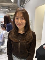 ローレンジウ(LOREN JU)&nbsp;着物ヘア/ダークアッシュ/ミディアムレイヤーカット/名古屋名駅