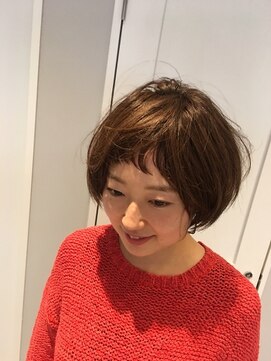 くるっとショートバングが大人可愛いショートボブ L ナッツ Natts のヘアカタログ ホットペッパービューティー