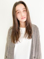 ネイヴィル オモテサンドウ(navile omotesando)&nbsp;シアンベージュ×ナチュラル顔まわりレイヤー