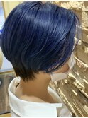 #うる艶#ネイビーブルー