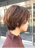 ショートのふんわりパーマ