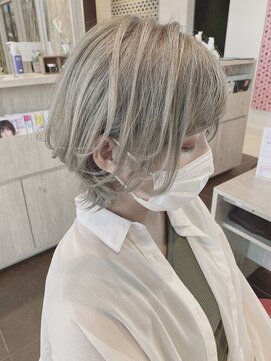 アース 会津若松店(HAIR&MAKE EARTH) 手入れが楽ちん♪外ハネショートボブ