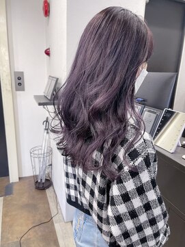 ジゼル(GiseL) lavendergreyダブルカラーブリーチ/髪質改善/ミルクティーカラー