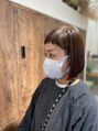 リミックス 南国店(remix)&nbsp;切りっぱなしボブ。ショートバンクでオシャレ感度高くして