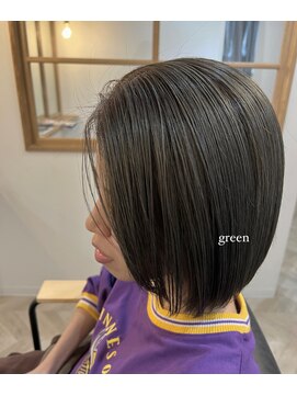 メイン(『　　』main) くすみ　green