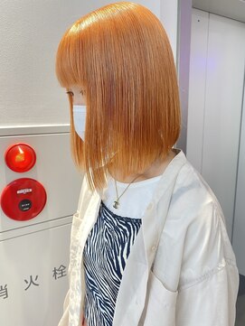 ゲーム 原宿店(GAME) ダブルカラーケアブリーチハイトーンベージュレイヤーボブ