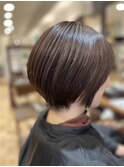 白髪ぼかしカラー白髪ぼかしハイライト大人ショート30、40、50代