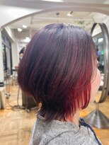 オブヘアーギンザ(Of HAIR GINZA)&nbsp;赤髪インナーカラー☆ミニウルフ